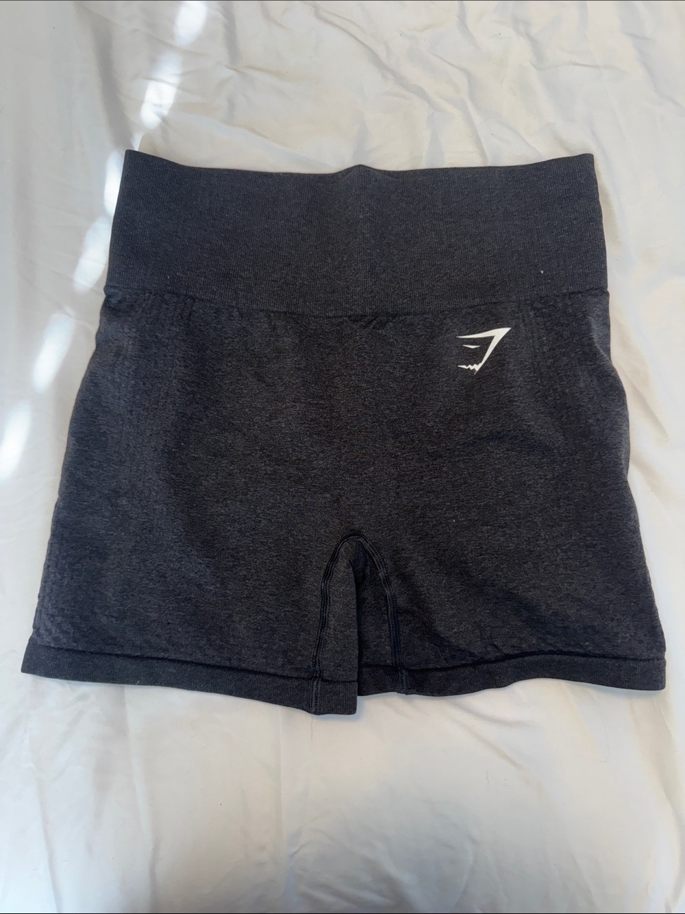 Gymshark Vital Seamless High-Waist Bike Shorts - Charcoal Black